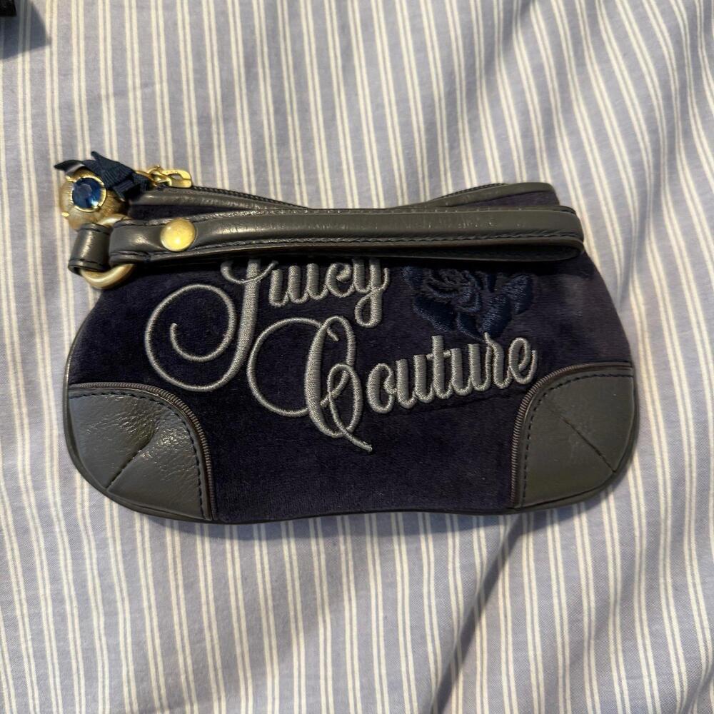 Juicy Couture Velour Wristlet Mini Purse